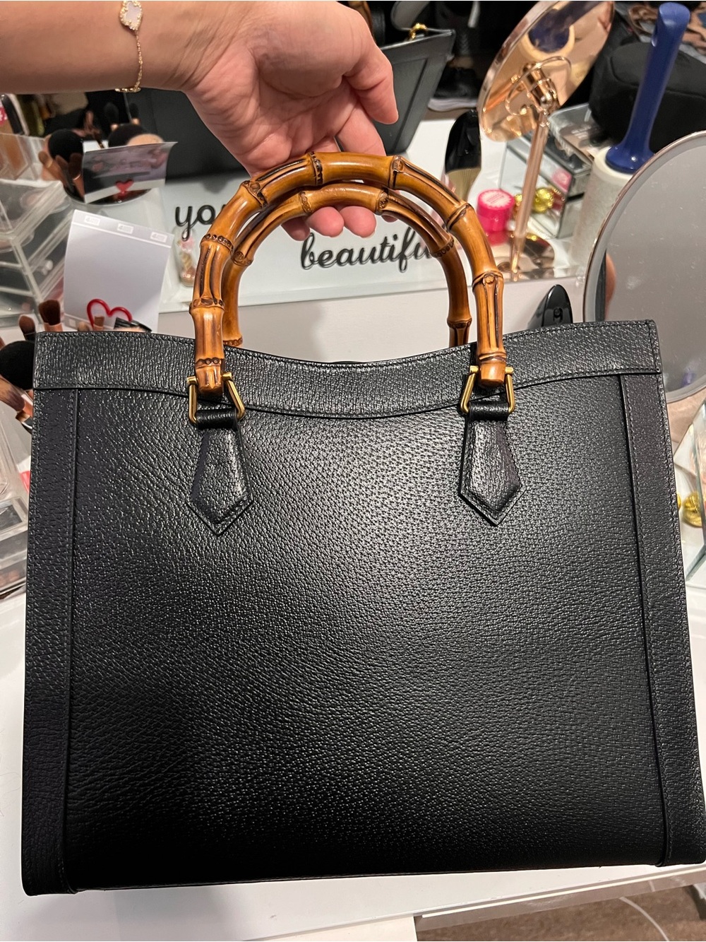 Gucci Diana Medium Tote Bag (Style 678842 U3ZDT 1260) - Picture 2 of 7